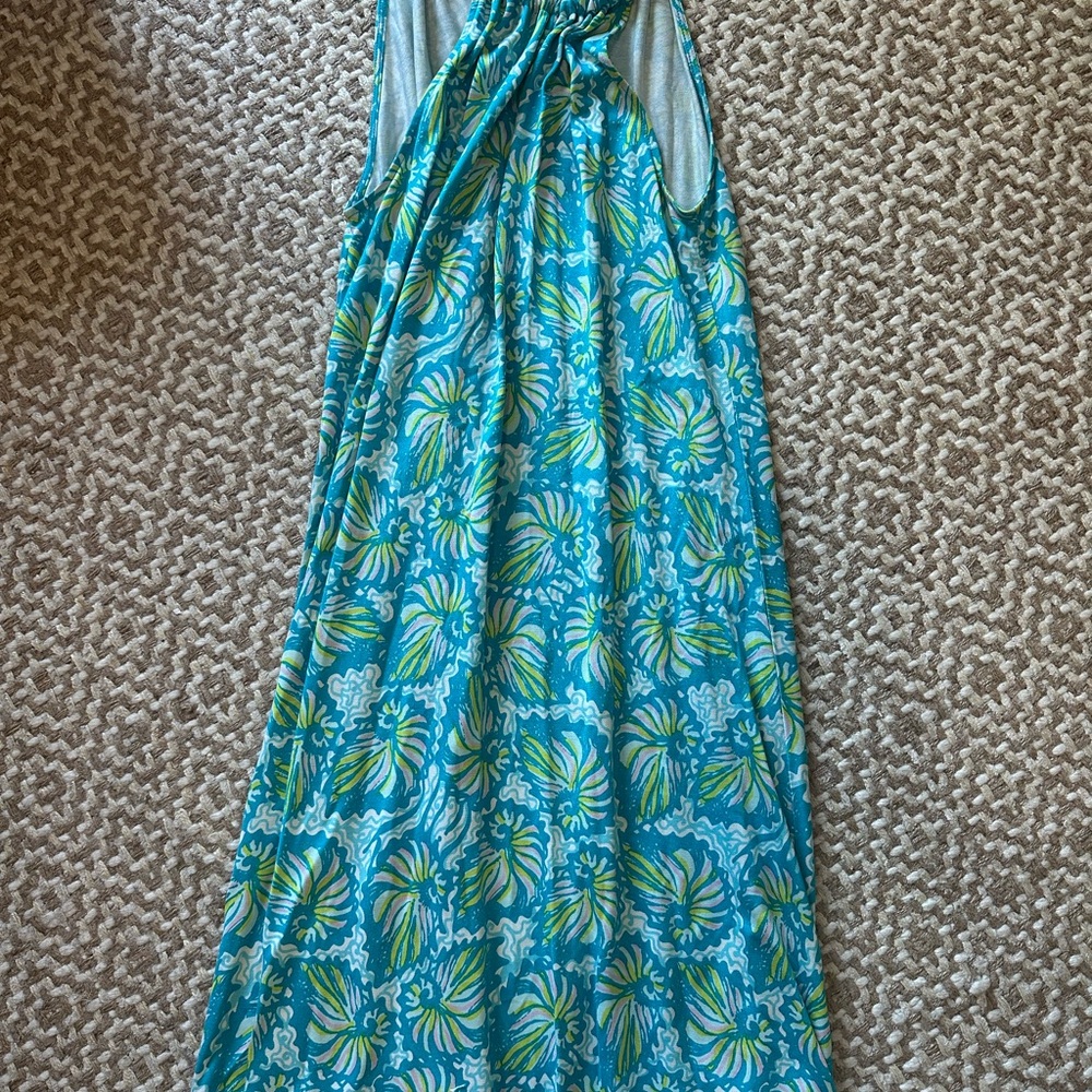 Lilly Pulitzer Teal & Lime silk shell Dress